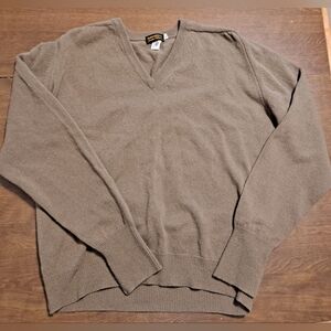 Burkhardts Brown 100% Wool Sweater